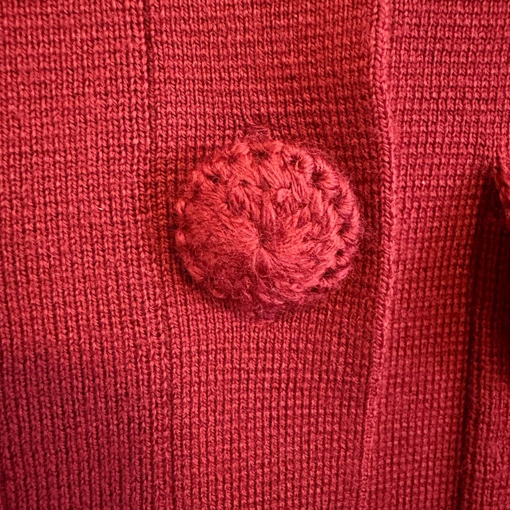Sezane Betty Cardigan Terracotta Crochet - Size M - Picture 5 of 7